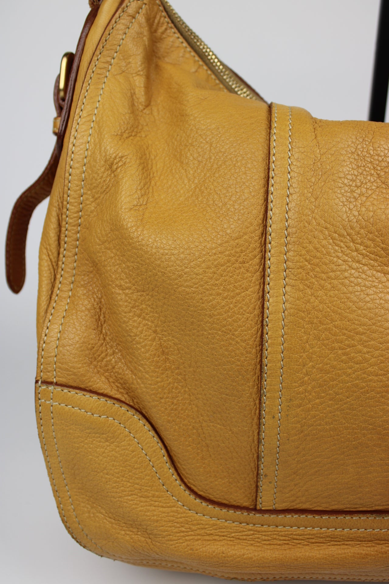 Prada Cervo Leather Hobo Bag