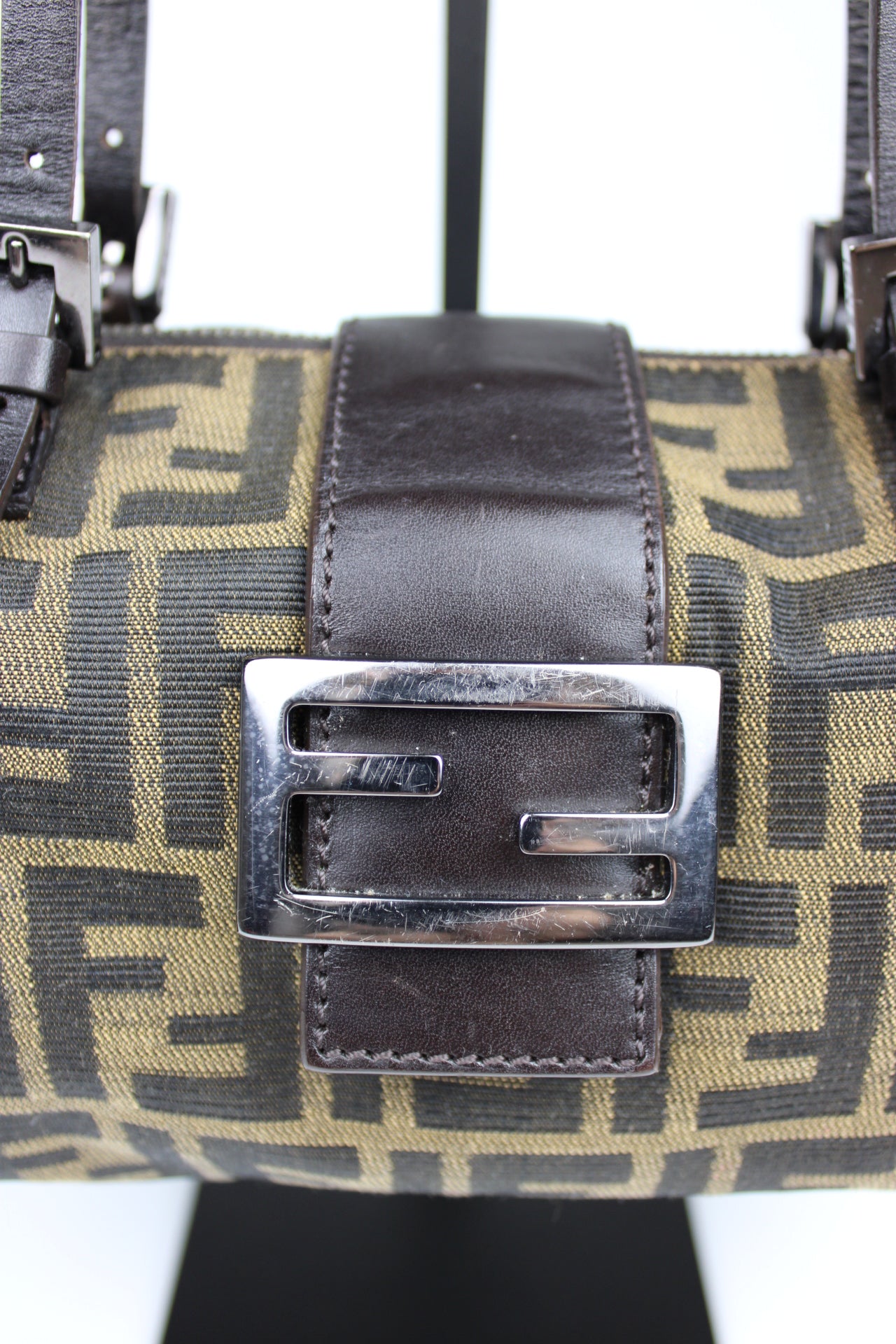 Fendi Zucca Box Baguette Bag