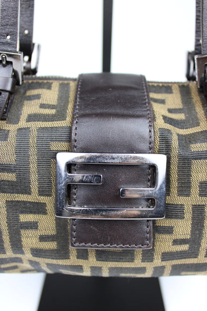 Fendi Zucca Box Baguette Bag
