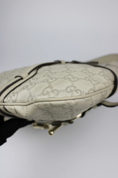 Pre-owned Gucci Monogram 85th Anniversary Leather Jackie Bag