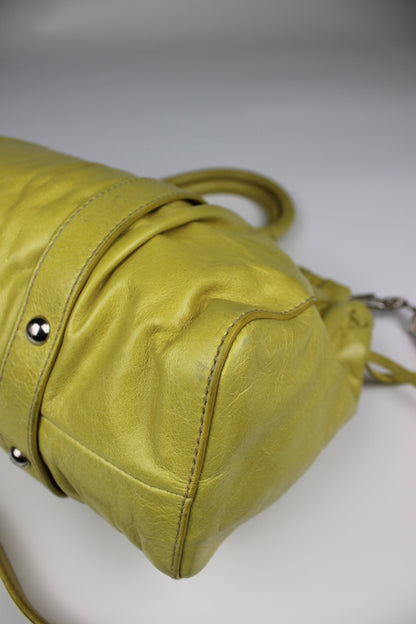 Miu Miu Yellow Vitello 2-Way Bag