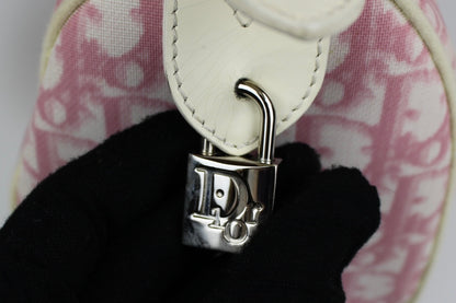 Pre-owned Dior Monogram Pink Mini Boston Bag 2004