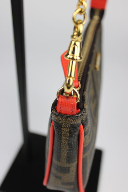 Fendi Zucca Chain Pochette Bag