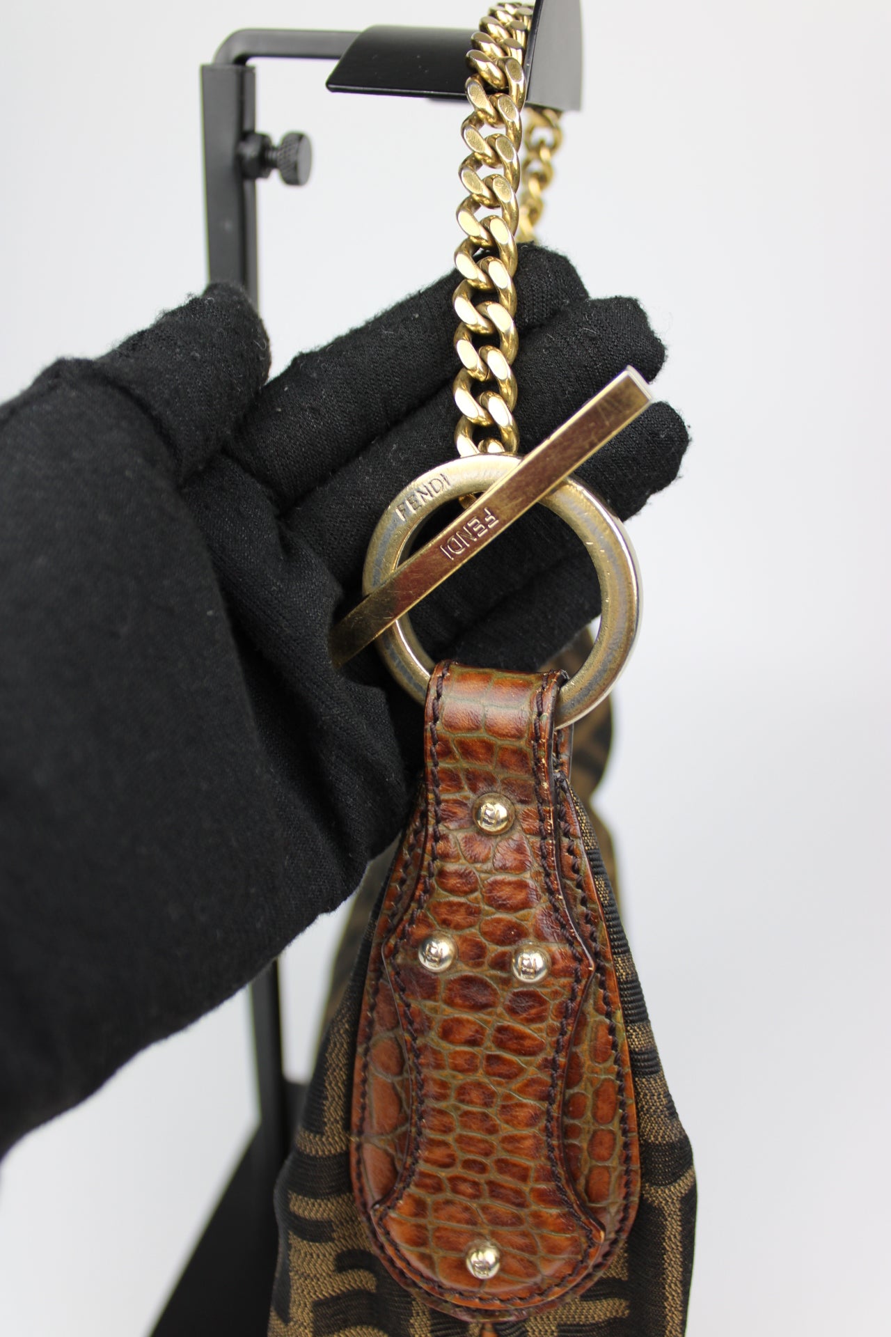 Fendi Zucca Chain Strap Bag