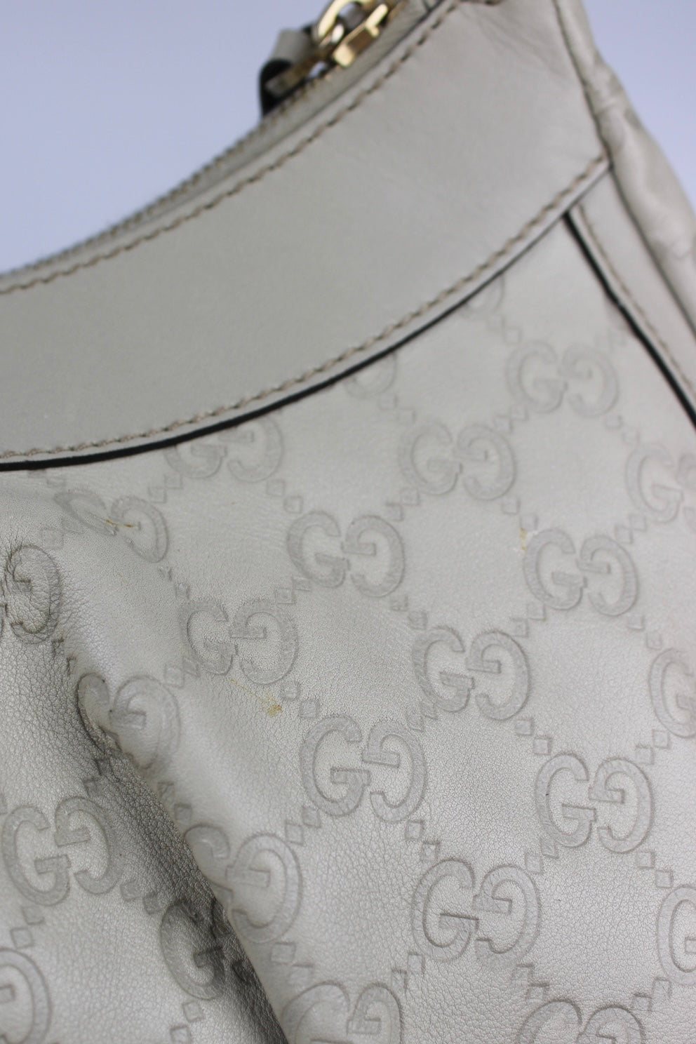 Gucci Monogram Abbey Leather Bag