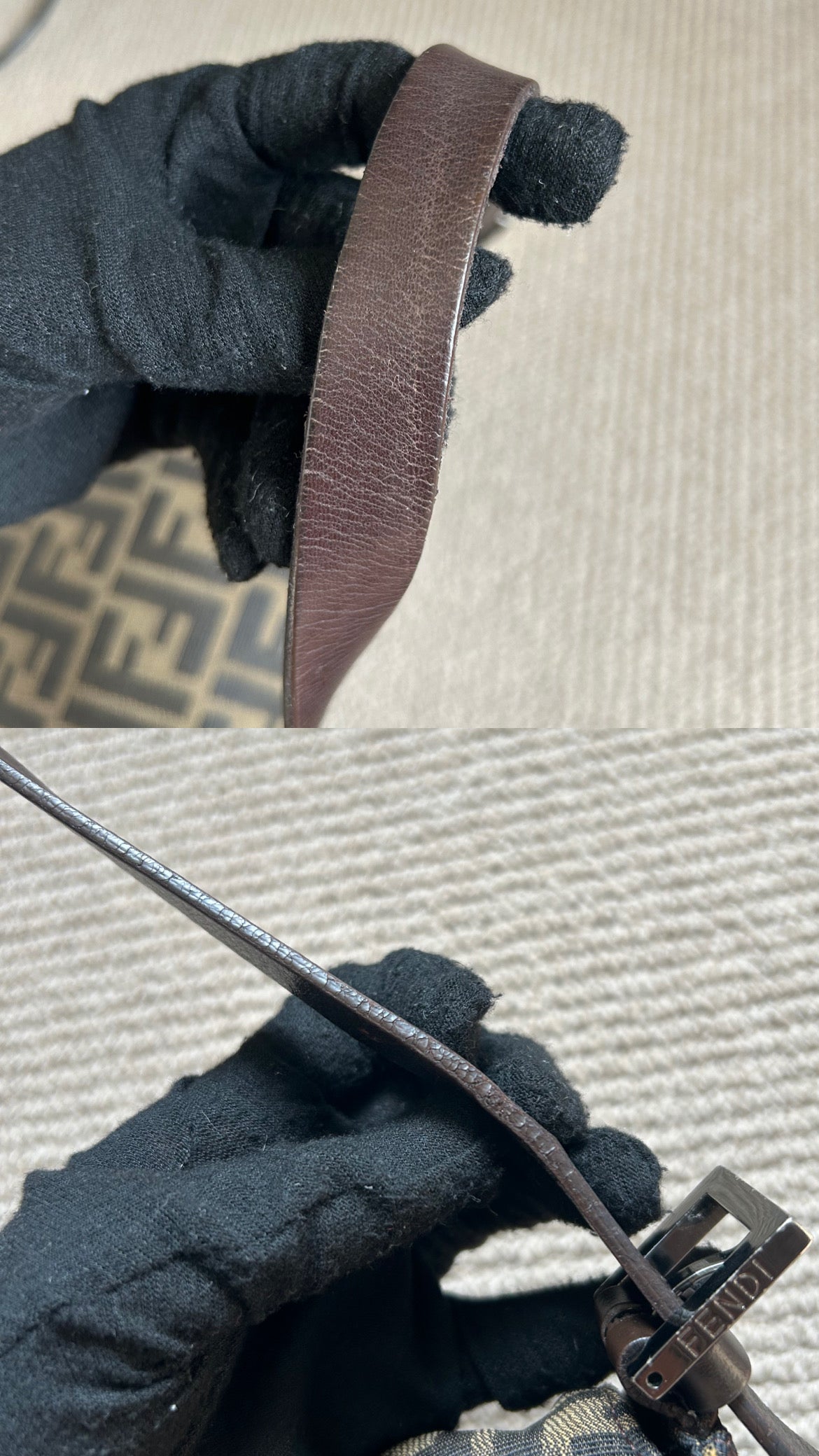 Fendi Zucca Baguette Bag