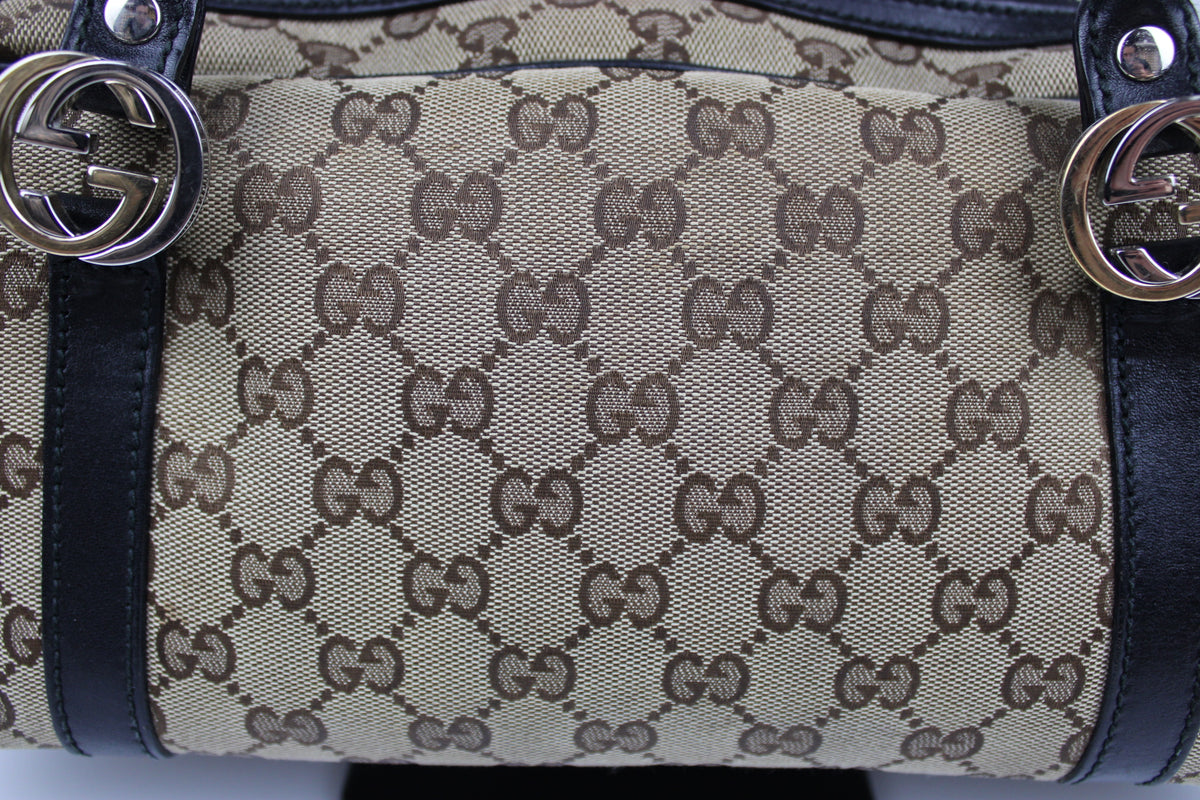 Pre-owned Gucci Monogram Interlocking GG Twins Shoulder Bag