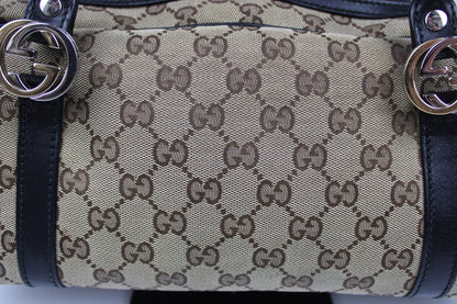 Pre-owned Gucci Monogram Interlocking GG Twins Shoulder Bag