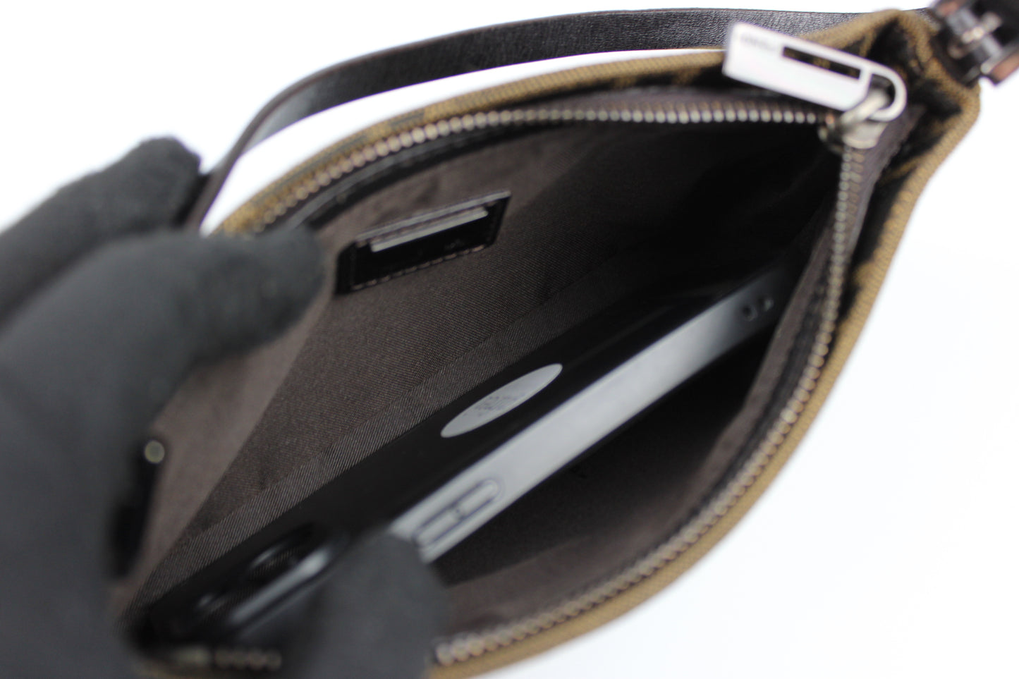 Fendi Zucca Pochette Bag