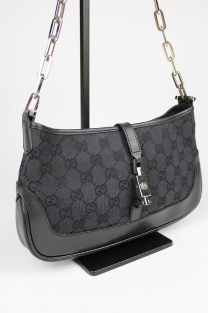 Gucci Monogram Chain Strap Mini Jackie Bag (Restored)