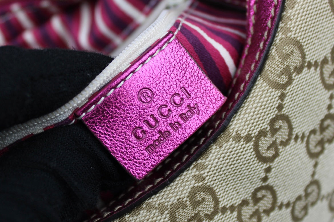 Gucci Monogram Britt Hobo Bag