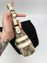 Load image into Gallery viewer, Gucci Monogram Horsebit Shoulder Bag
