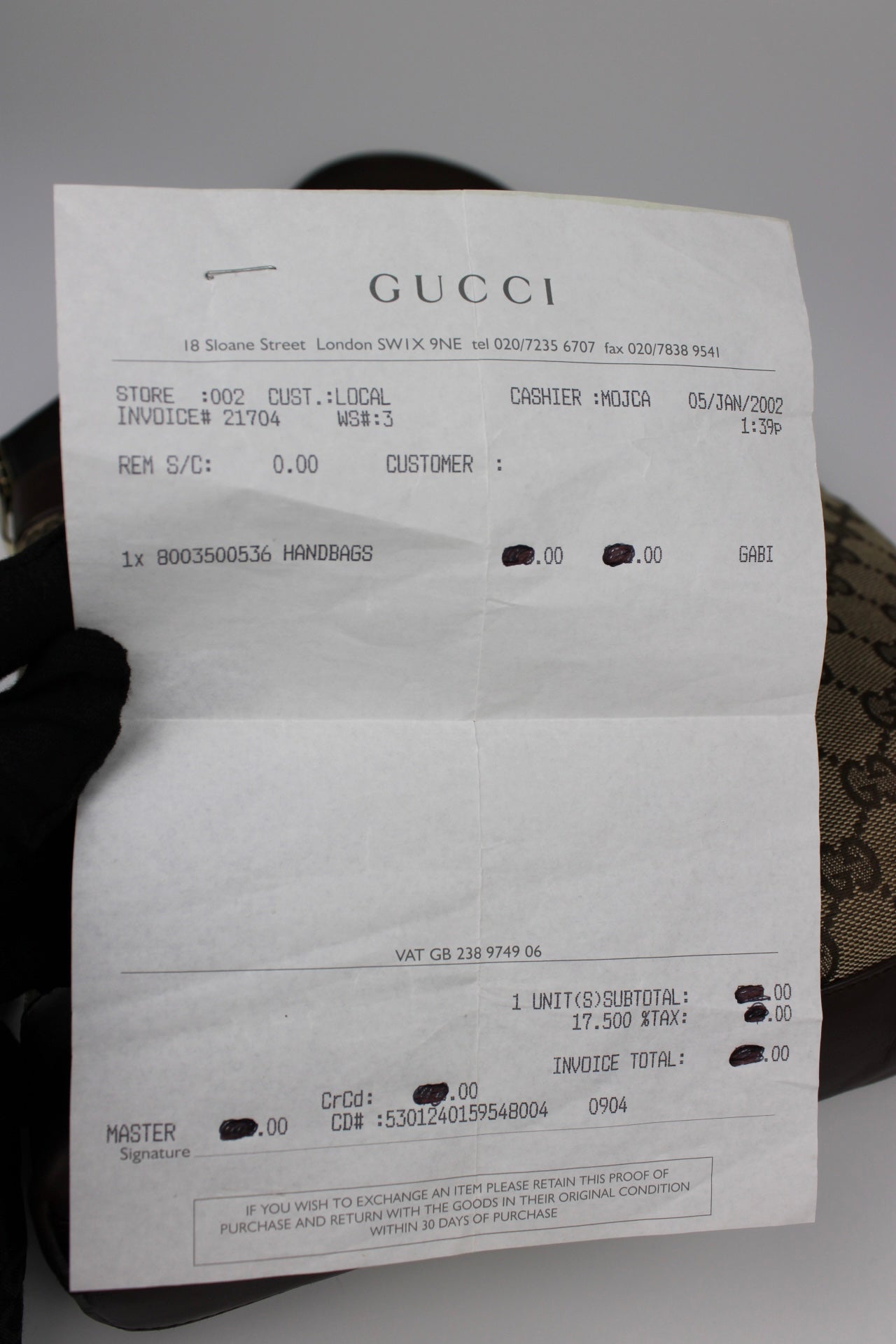 Gucci Monogram Shoulder Bag 2002 (With Receipt)