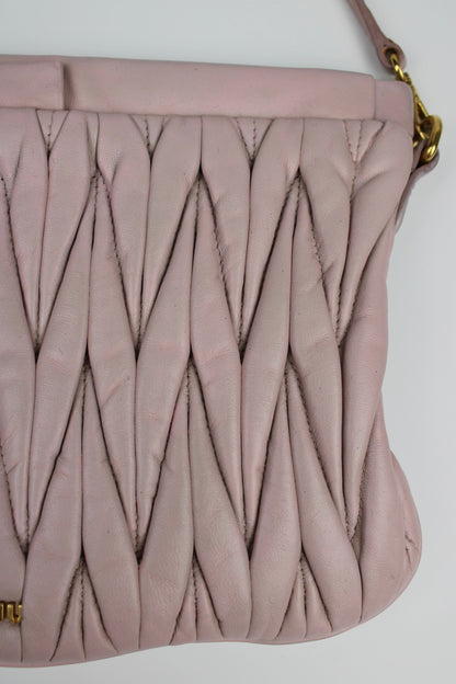 Miu Miu Matelasse Nappa Leather Frame Cross Body Bag