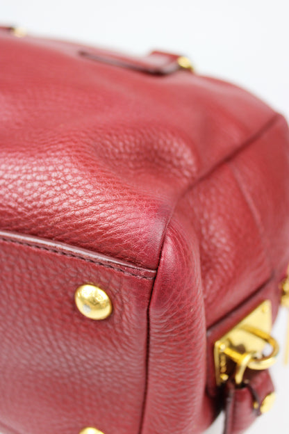 Prada Vit Daino Bauletto Leather Bag