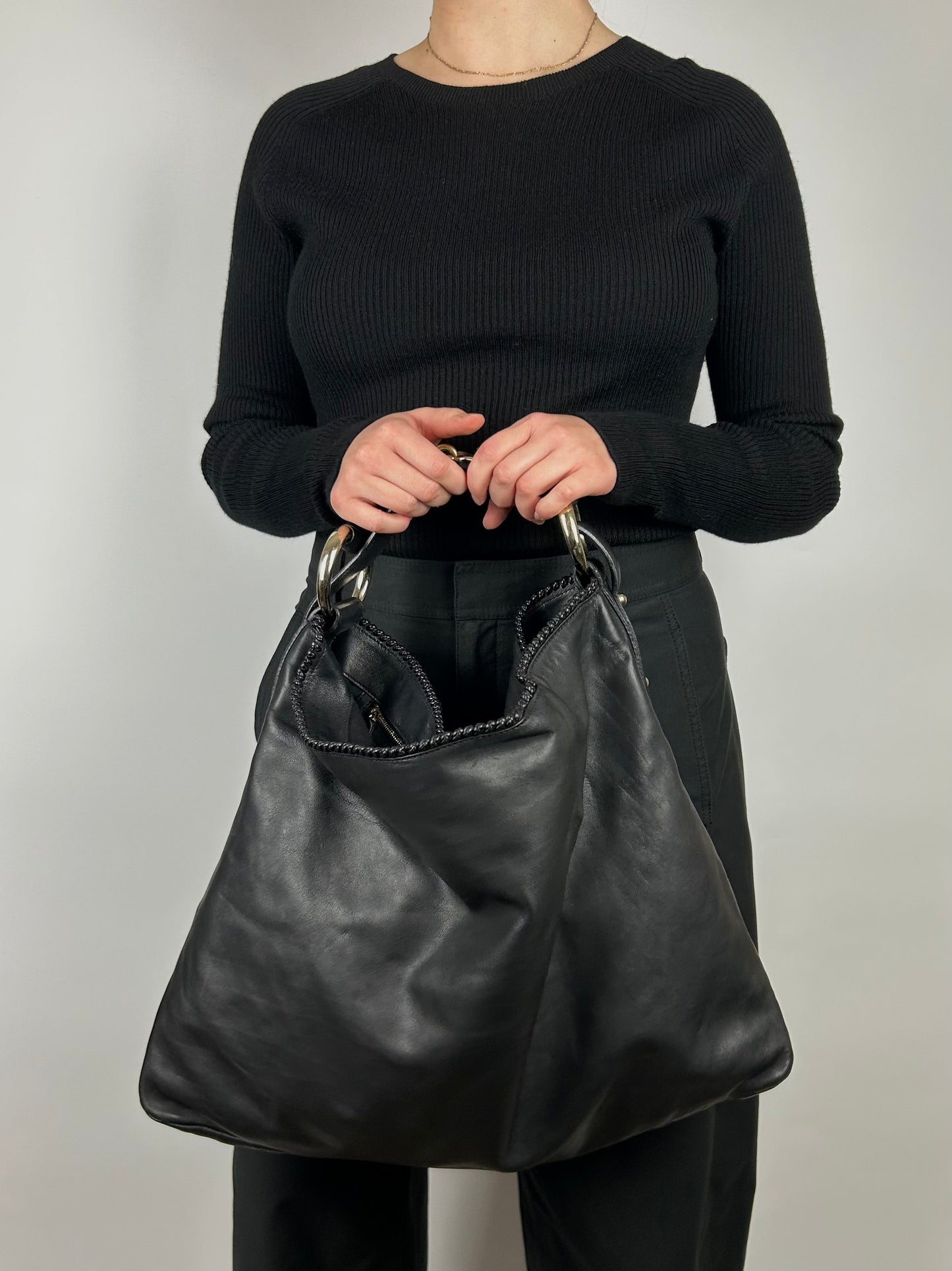 Gucci Horsebit Giant Hobo Leather Bag