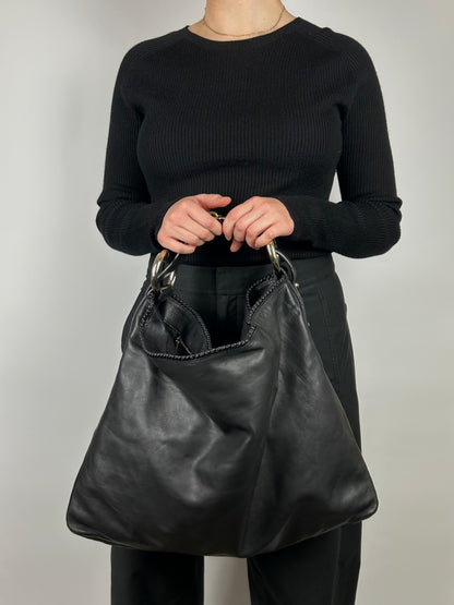 Gucci Horsebit Giant Hobo Leather Bag