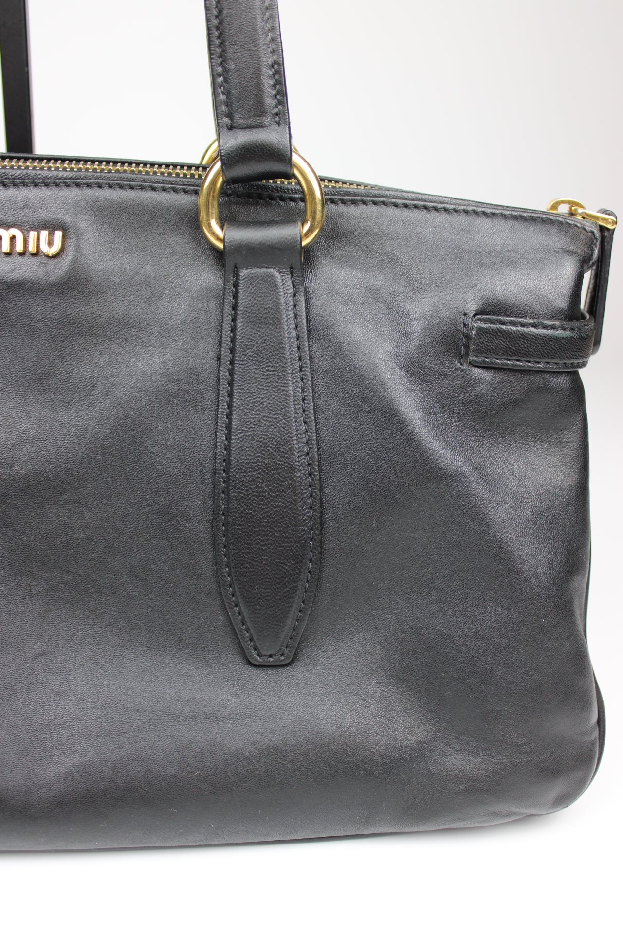Miu Miu Nappa Leather East/West Shopping Shoulder Bag 2009