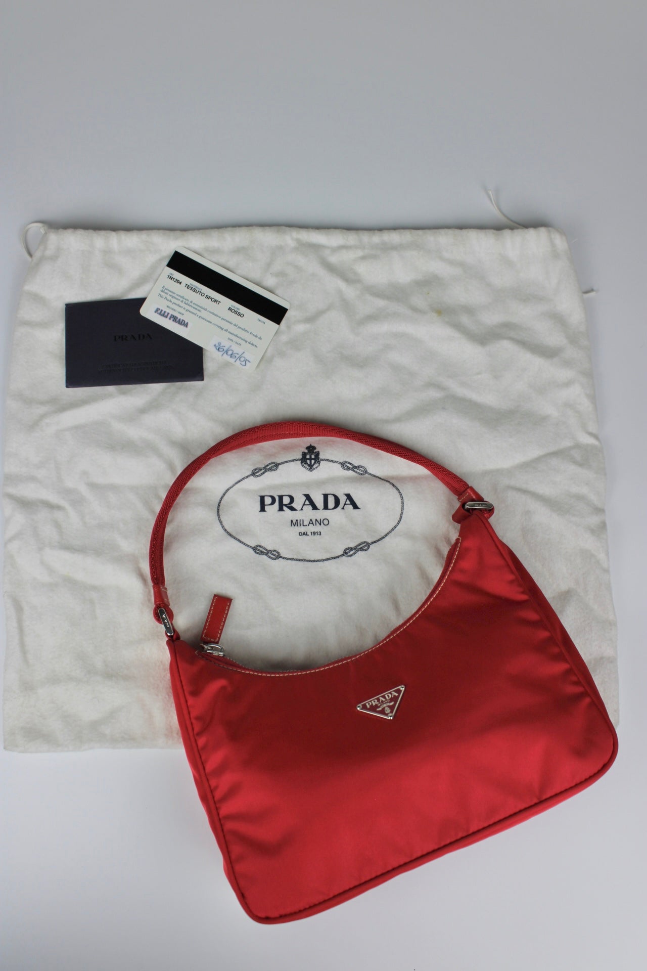 Prada Tessuto Nylon Hobo Bag 2005