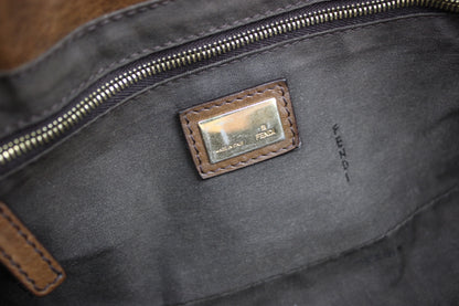 Fendi Leather 2-Way Chain Strap Baguette Bag