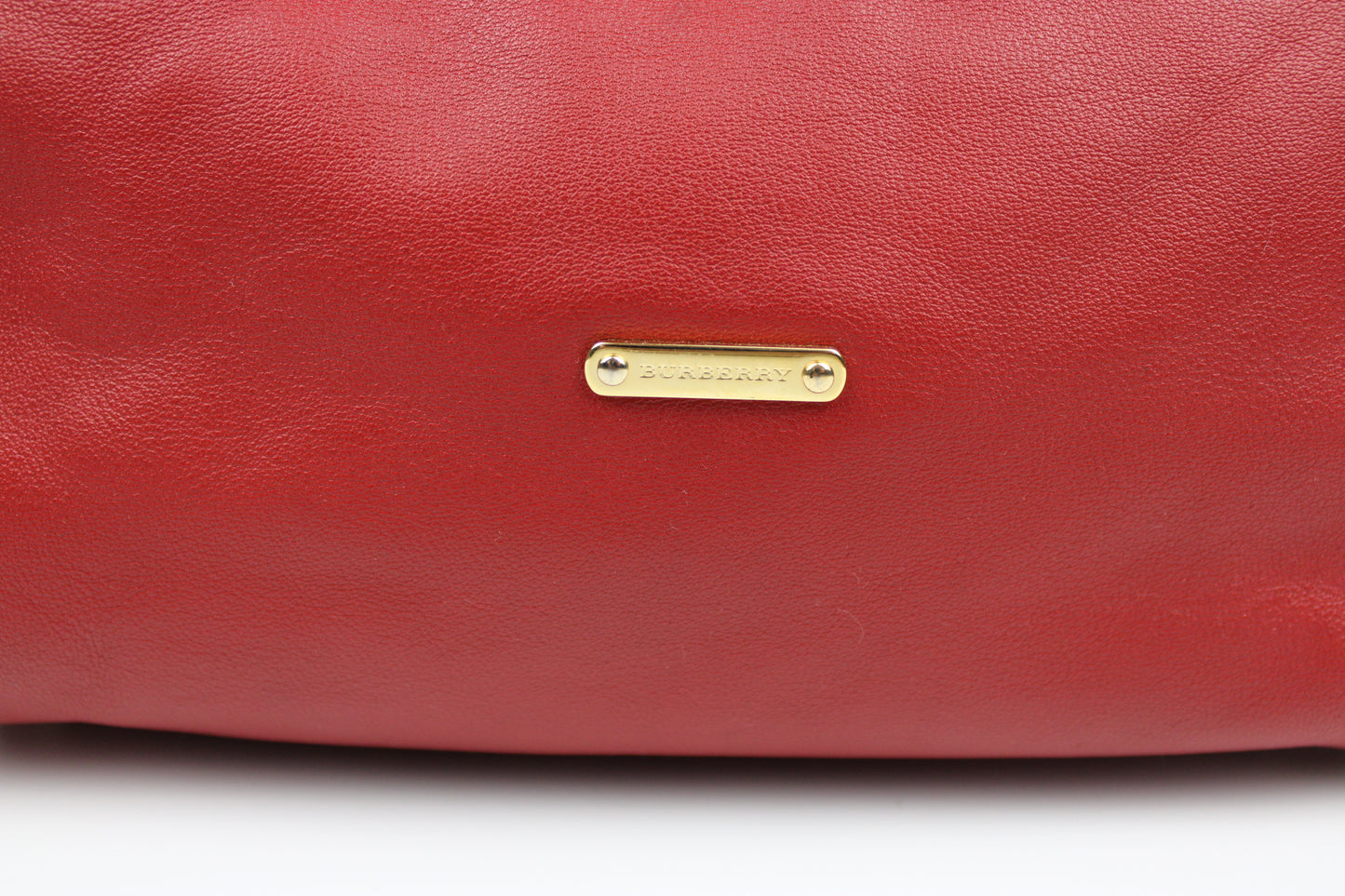 Burberry Leather Canterbury Tote Bag Red