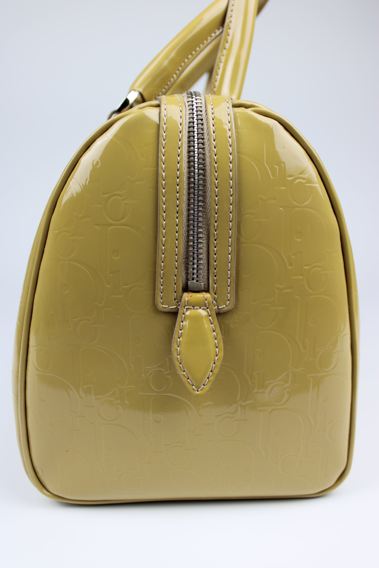 Dior Monogram Patent Boston Bag 2008