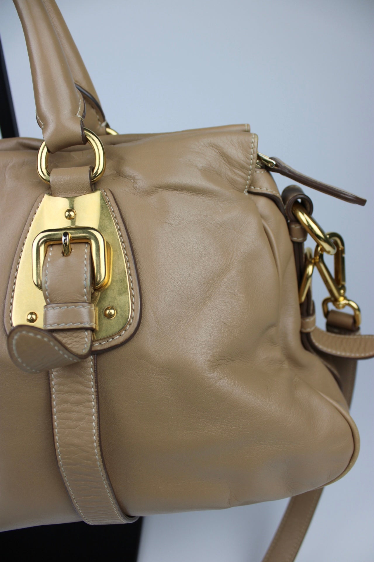 Prada Cuoio Soft Calfskin 2-Way Bag