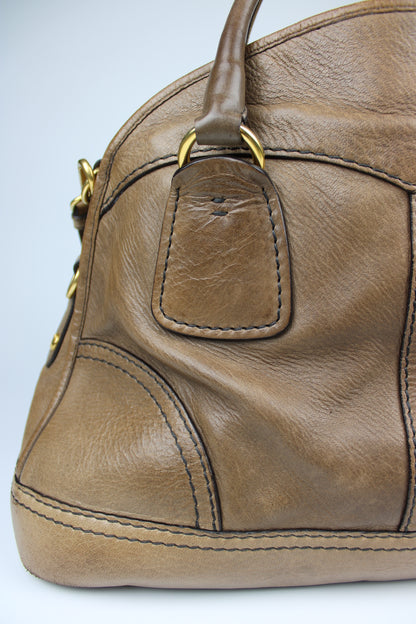 Prada Cervo Bowling Hobo 2-Way Bag