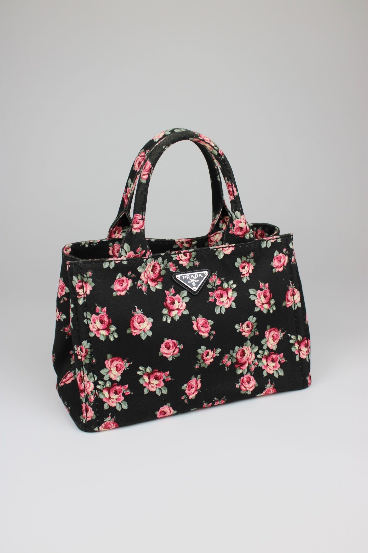 Prada Floral Canapa Bag