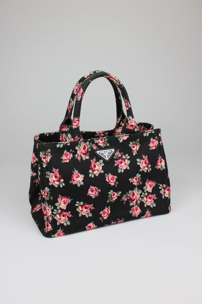 Prada Floral Canapa Bag