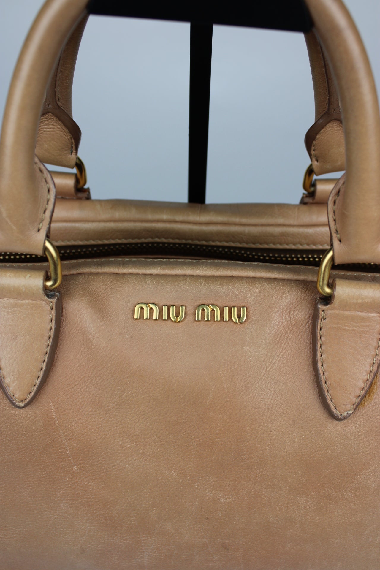 Miu Miu Leather Hobo Bag