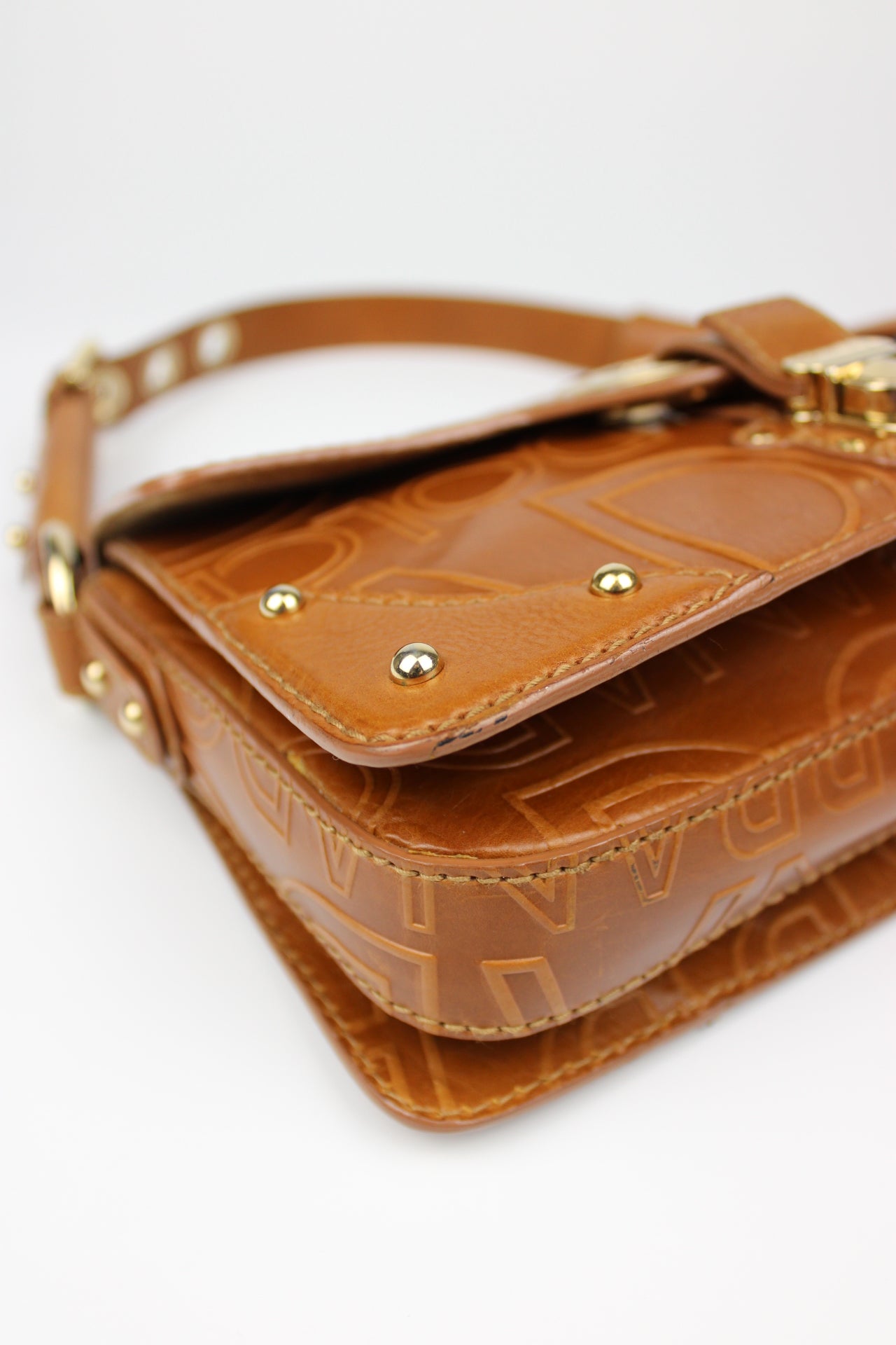 Dolce & Gabbana Leather Baguette Shoulder Bag