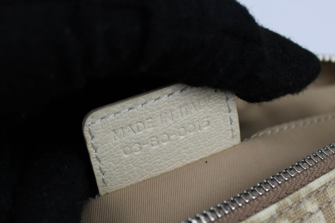 Dior Monogram Embroidered Pochette Bag 2005