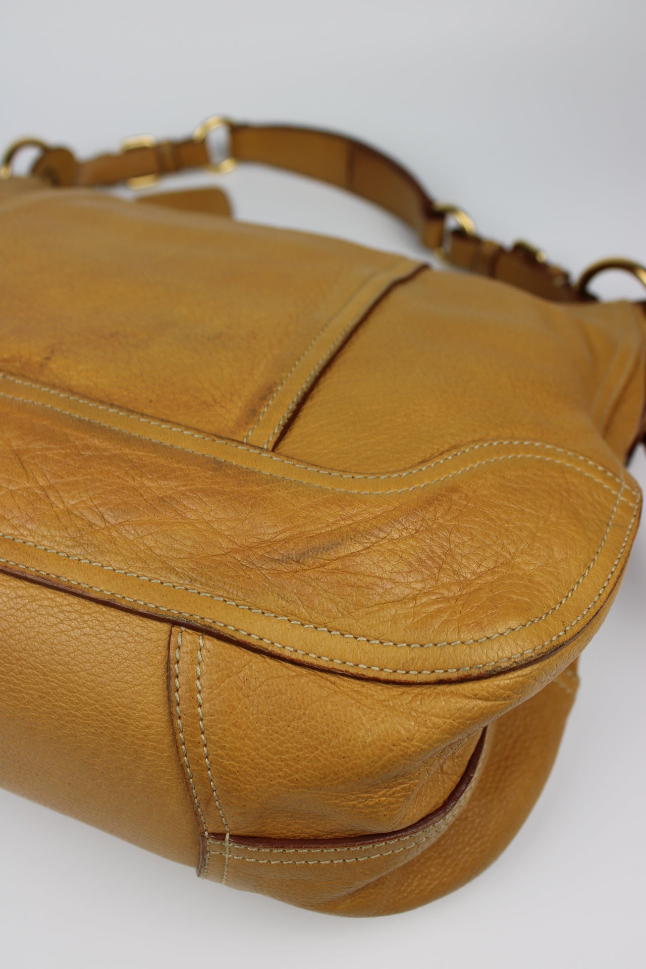 Prada Cervo Leather Hobo Bag