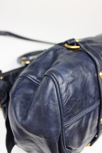 Miu Miu Navy Bow 2-Way Bag