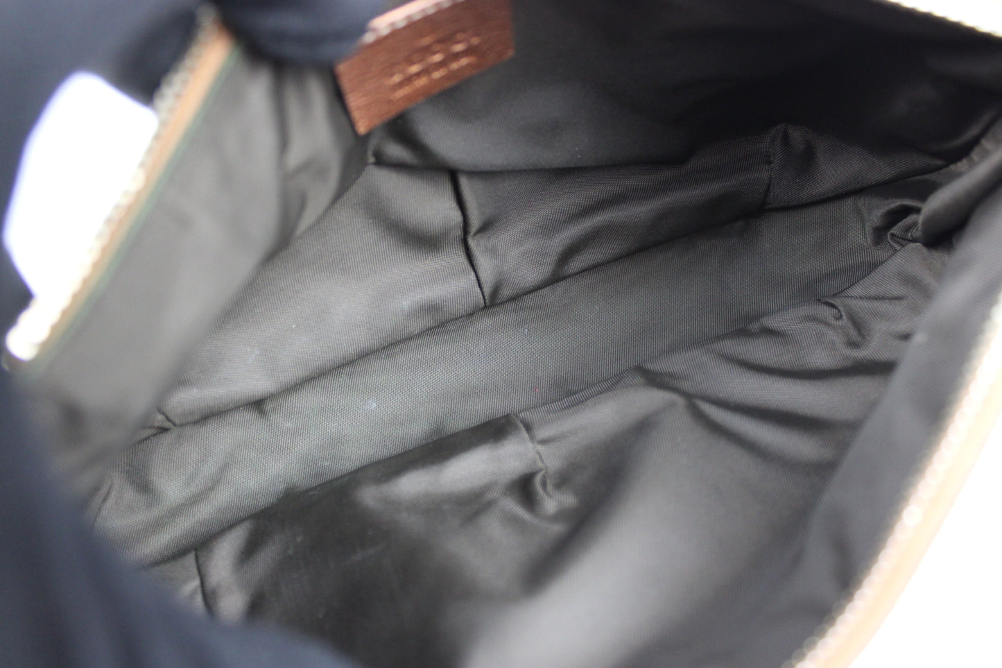 Gucci Monogram Pleated Charmy Pochette