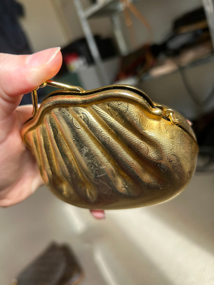 Gucci Monogram Shell Cross Body Micro Bag 1980s