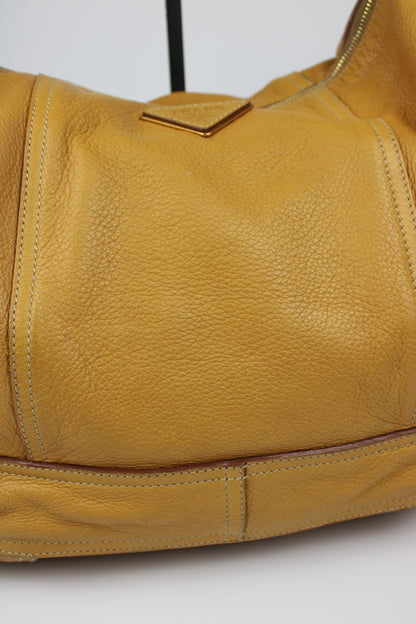 Prada Cervo Leather Hobo Bag