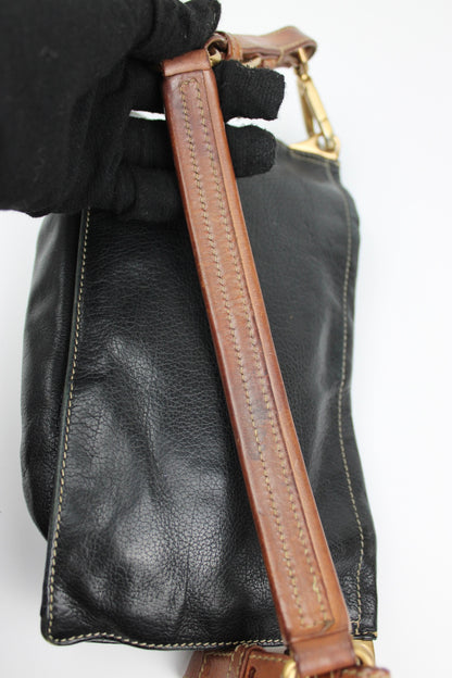 Pre-owned Prada Leather Navy Shoulder Pochette Bag