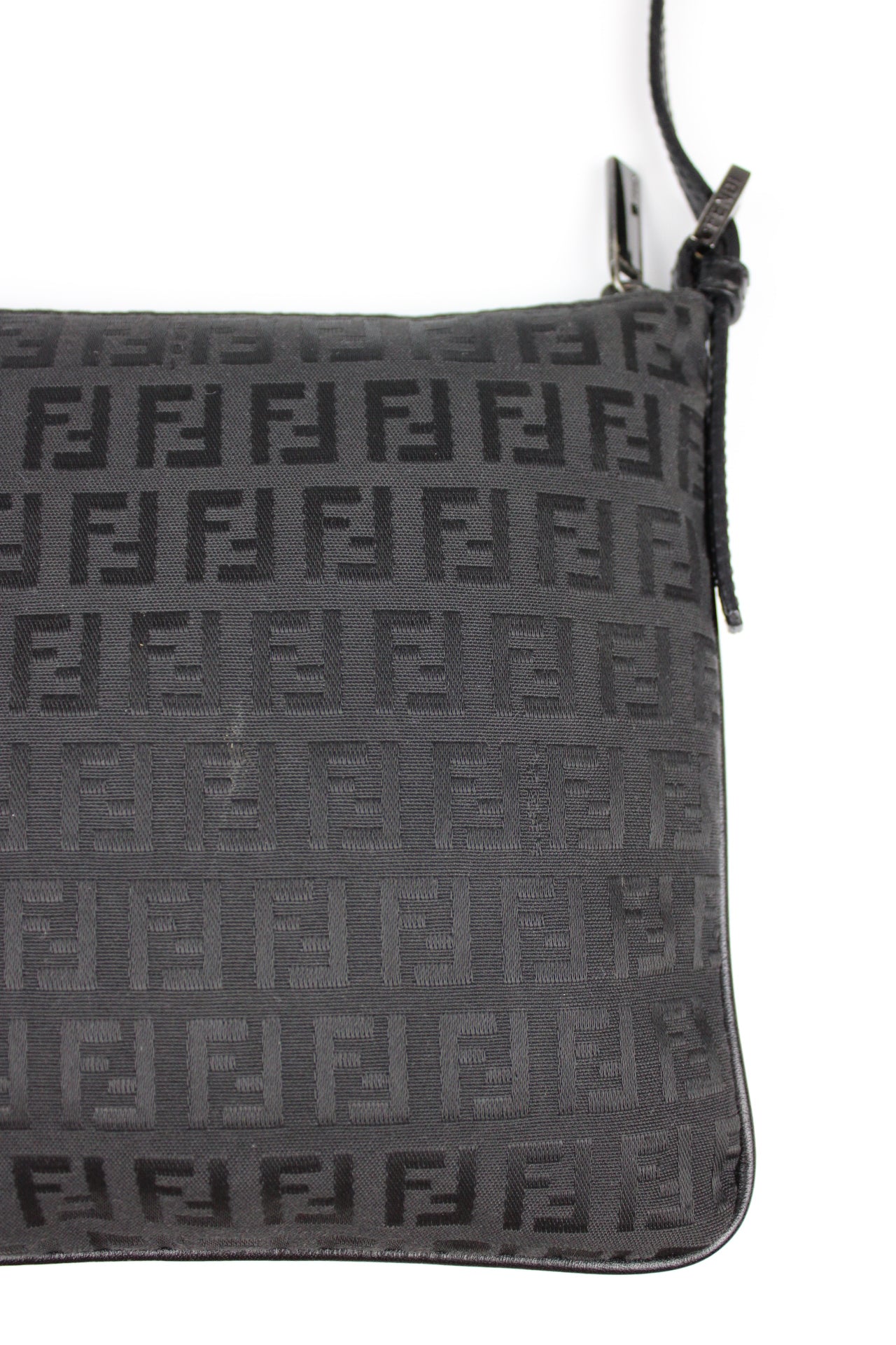 Fendi Zucchino Black Cross Body Bag