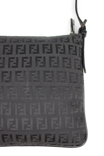 Fendi Zucchino Black Cross Body Bag