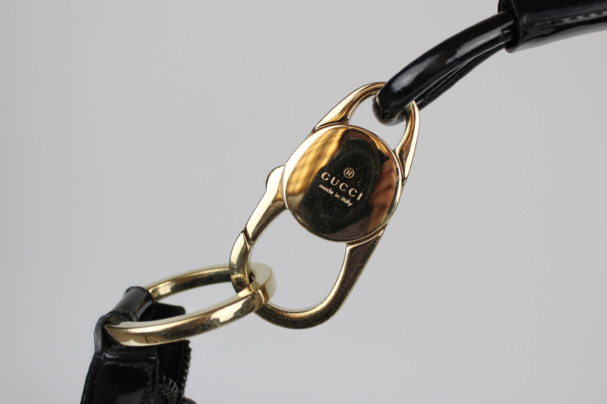 Pre-owned Gucci Monogram Crescent Bag