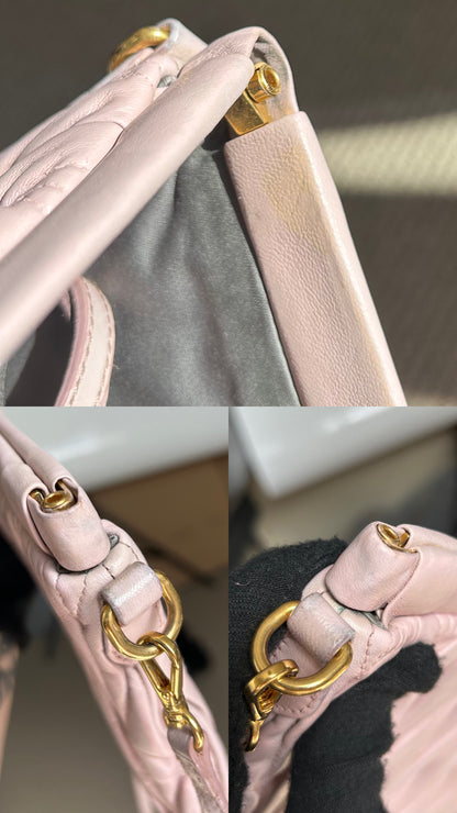 Miu Miu Matelasse Nappa Leather Frame Cross Body Bag