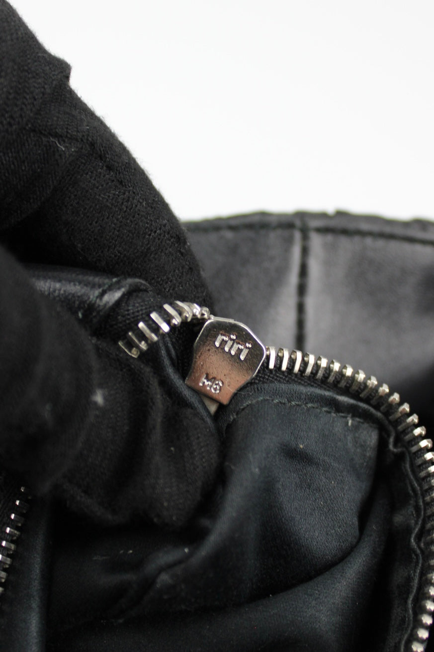 Pre-owned Miu Miu Matelasse Leather and Wicker Bucket Bag