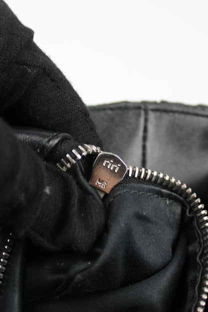 Pre-owned Miu Miu Matelasse Leather and Wicker Bucket Bag