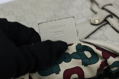 Pre-owned Gucci Monogram 85th Anniversary Leather Jackie Bag