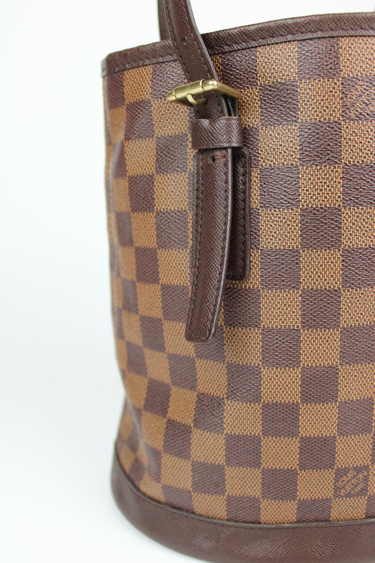 Pre-owned Louis Vuitton Damier Ebene Bucket Bag 1998