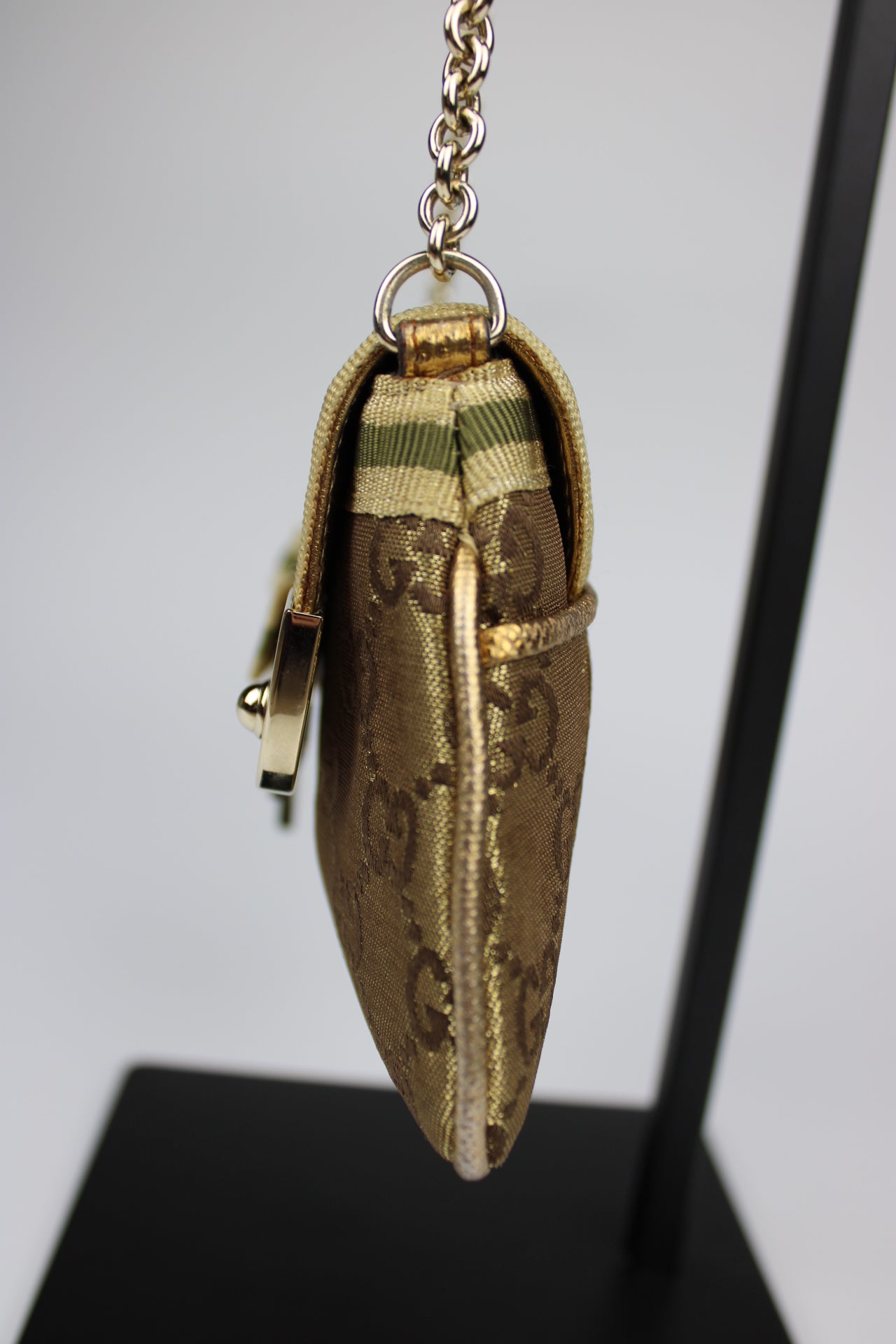 Gucci Monogram Satin Mini Pochette Bag