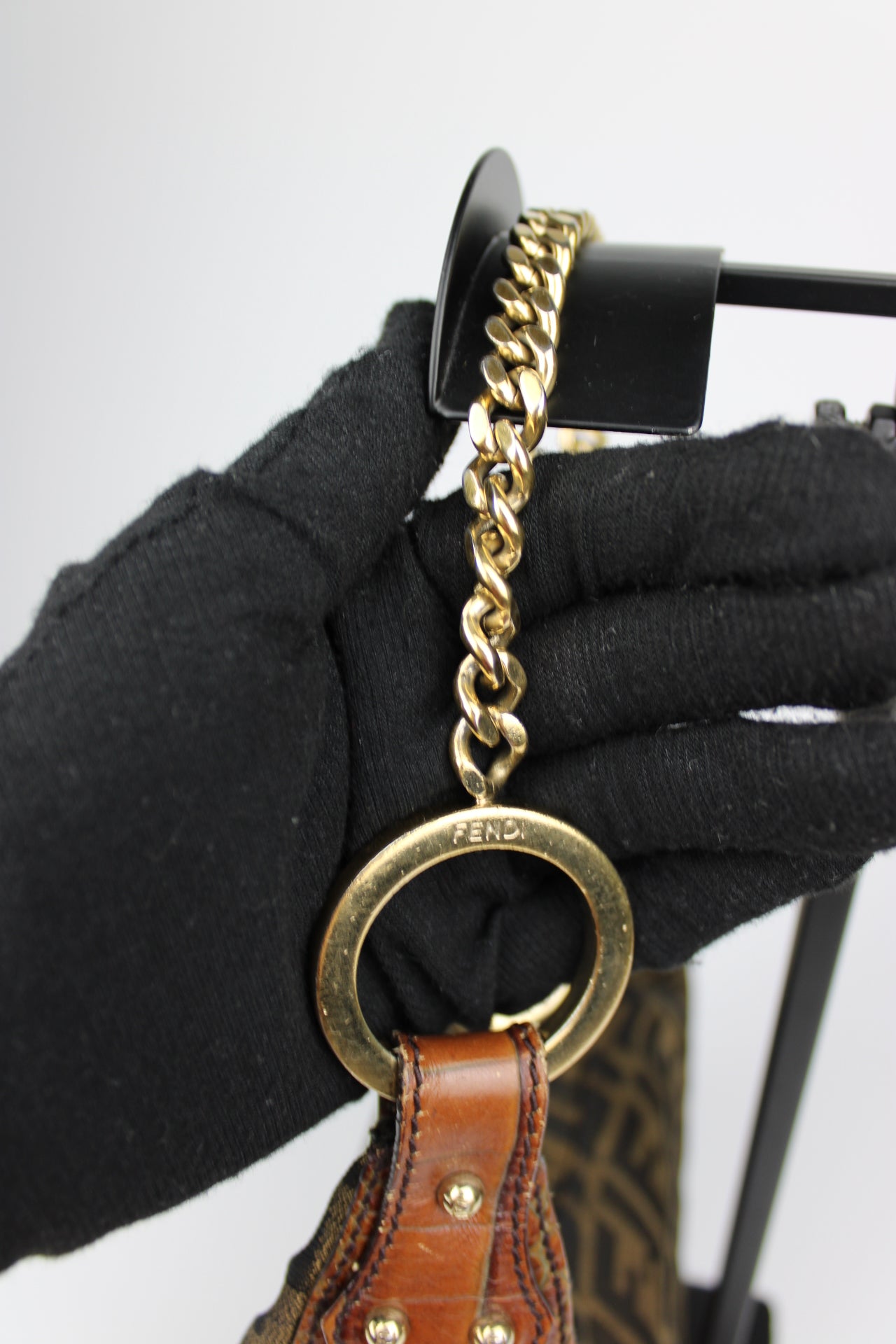 Fendi Zucca Chain Strap Bag