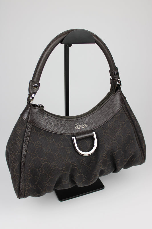 Gucci Monogram Abbey Denim Bag